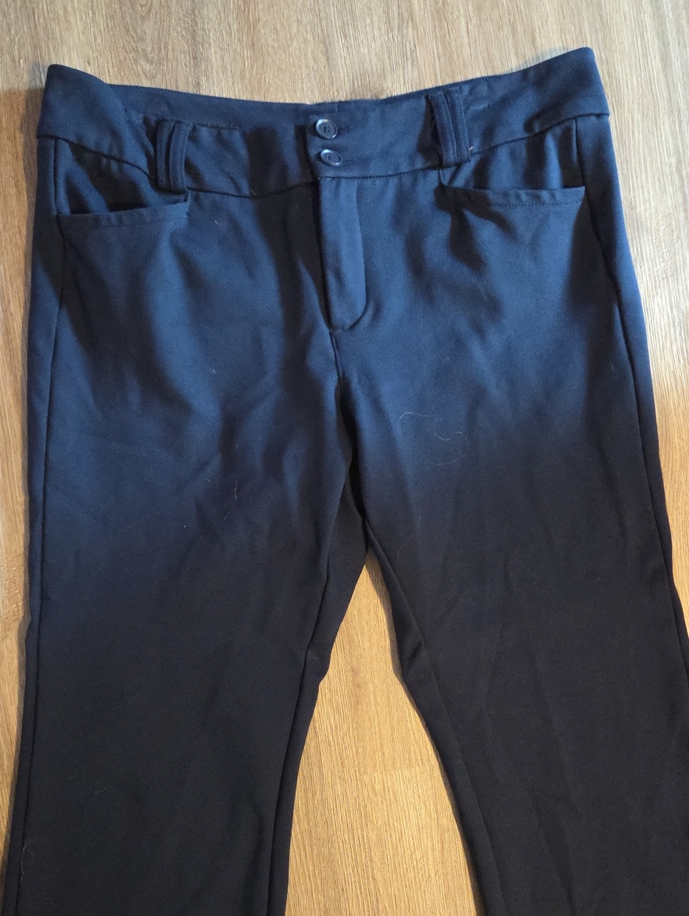 torrid Blue Slim Stretch Mid-Rise Trousers